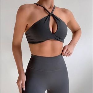 Crop Shop Boutique Set | Leggings | top | bra